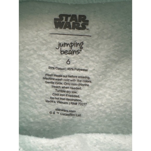 Star Wars Baby Yoda Jumping Beans Girls Pullover Sweatshirt Size 6 - Picture 3 of 4